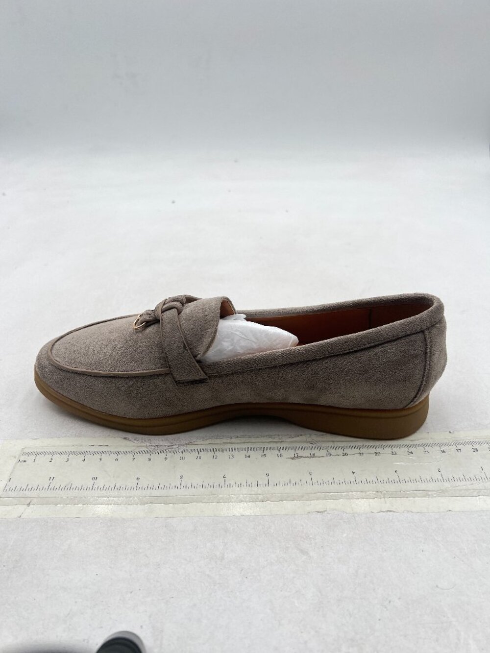 Milooey Shoes Grey Round Toe Loafers Comfort Slip On Moccasins Walking Shoe